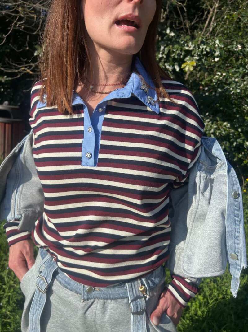 Maglia polo righa stretta