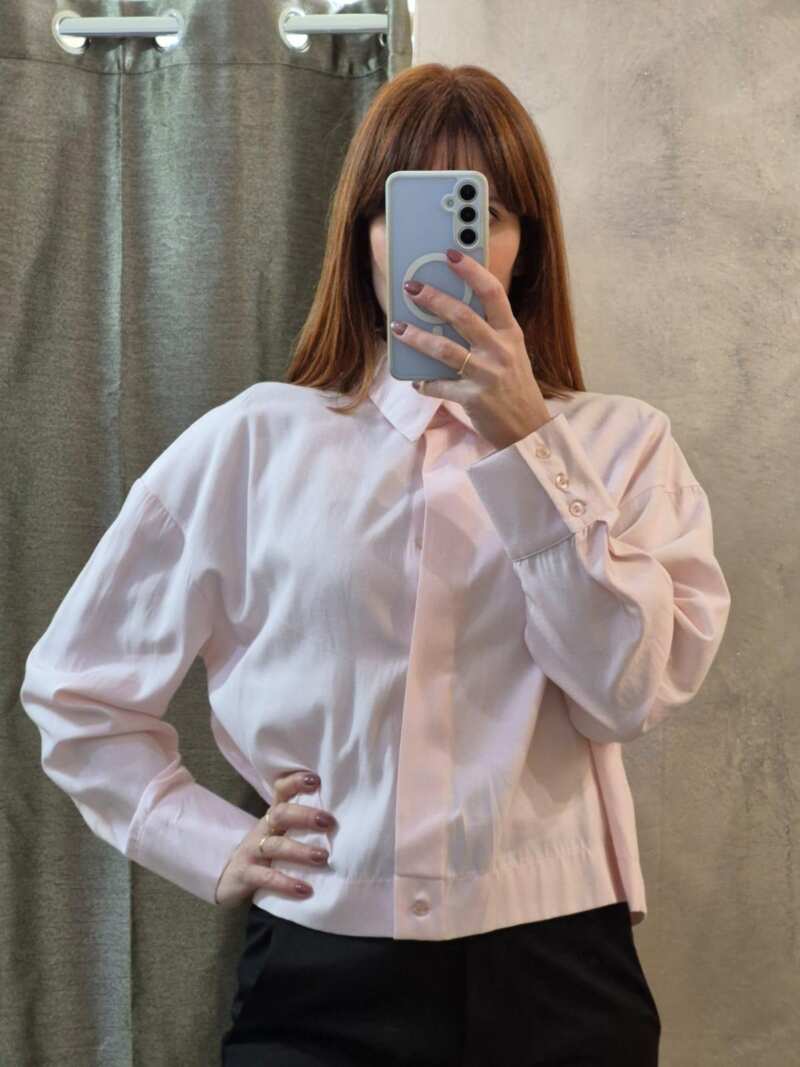 Camicia scatolina rosa