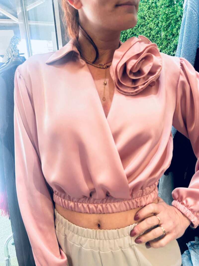 Camicia crop Lucy