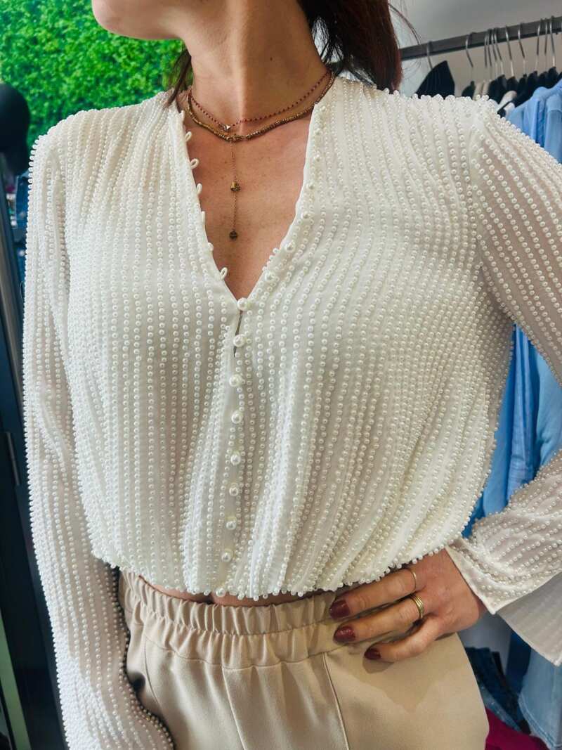Camicia perla