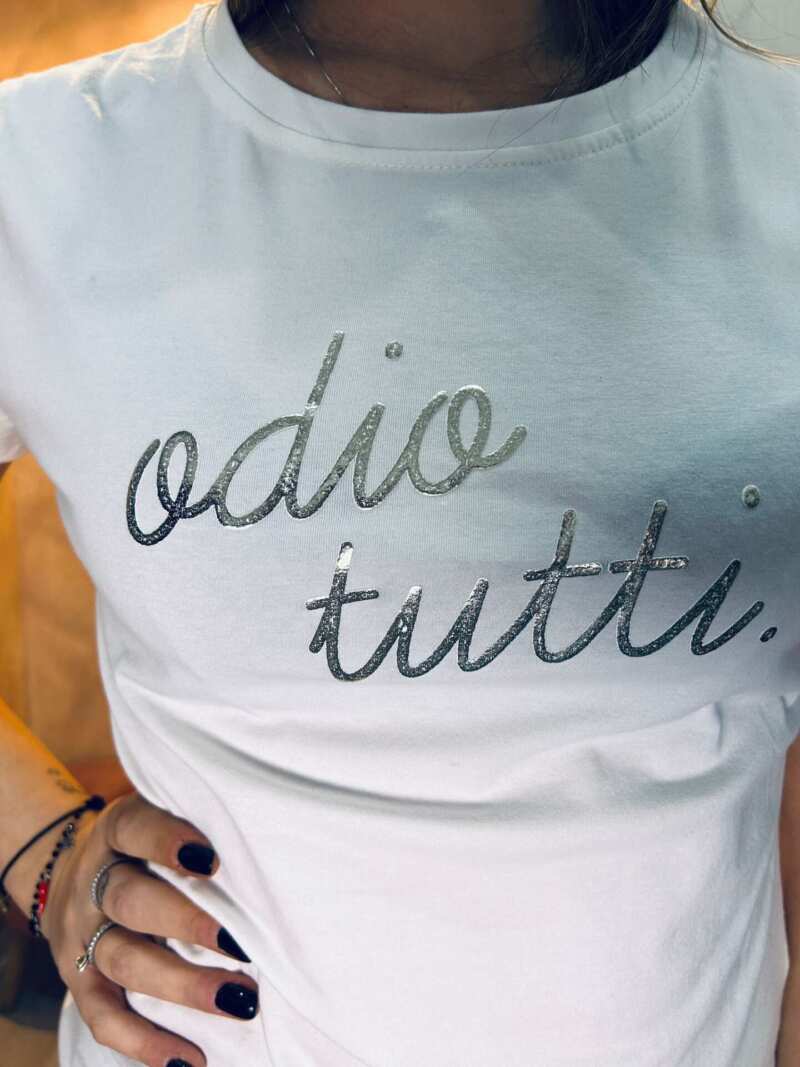 T-shirt odio tutti