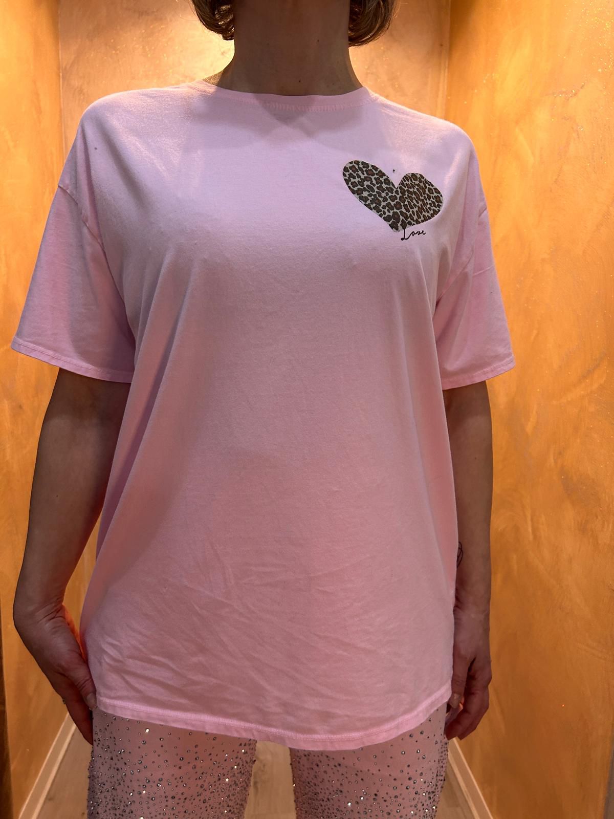 T-shirt Amour animalier