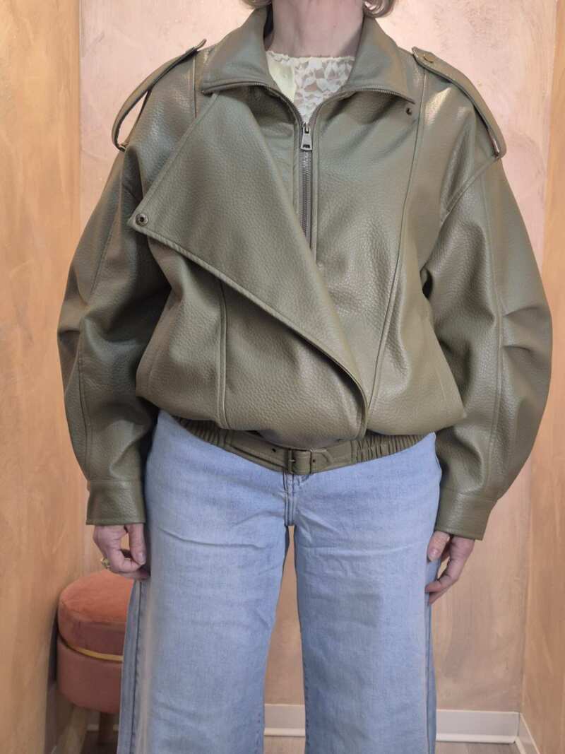 Bomber eco-pelle